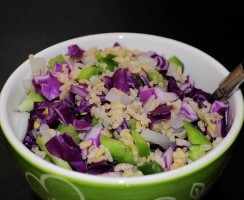 Skvělý recept na rýžový salát s balkánským sýrem